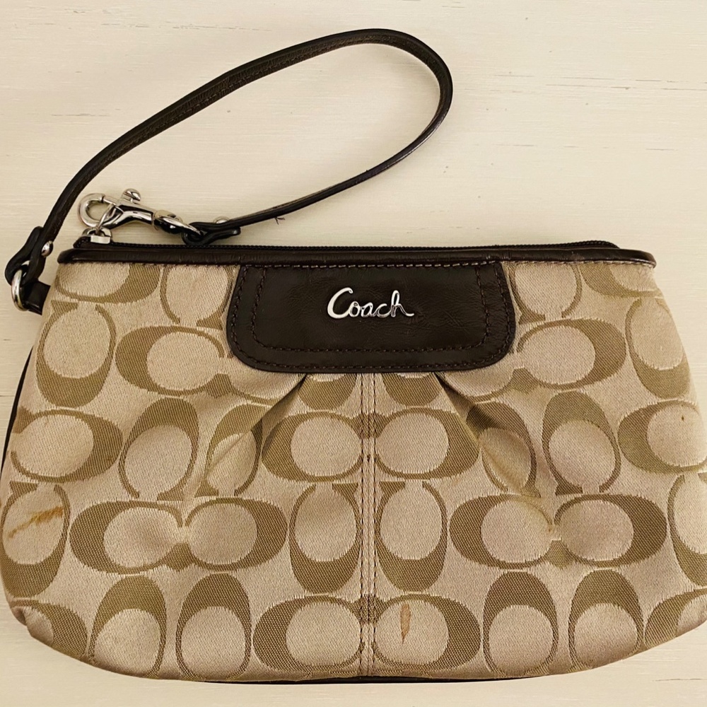 Coach Signature Wristlet